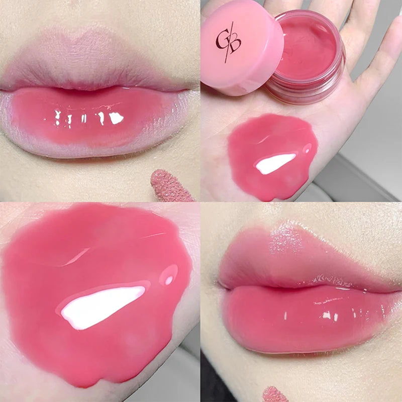 Gege Bear Jarred Jam Lip Gloss Hydrating Water-Gloss Finish, Plumping Effect