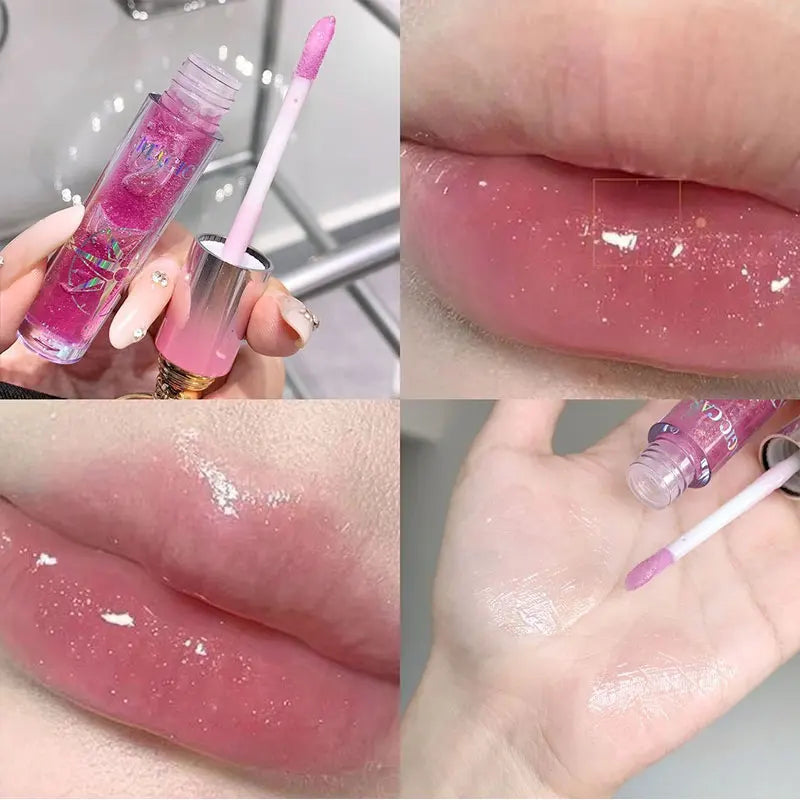 MAGIC CASA Shimmering Lip Gloss Hydrating and Moisturizing, Mirror Finish, Plumping Glass-Like Lips