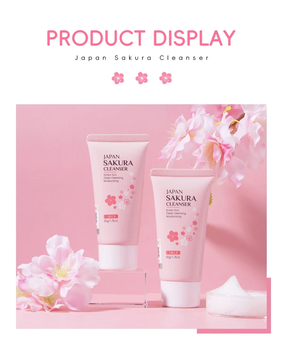 LAIKOU Sakura Facial Cleanser Vervelle