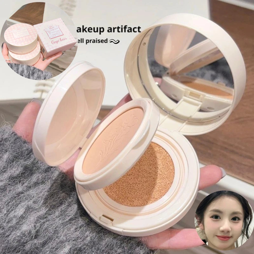 2 In 1 Double Layer Air Cushion Concealer Foundation Makeup Pressed Powder