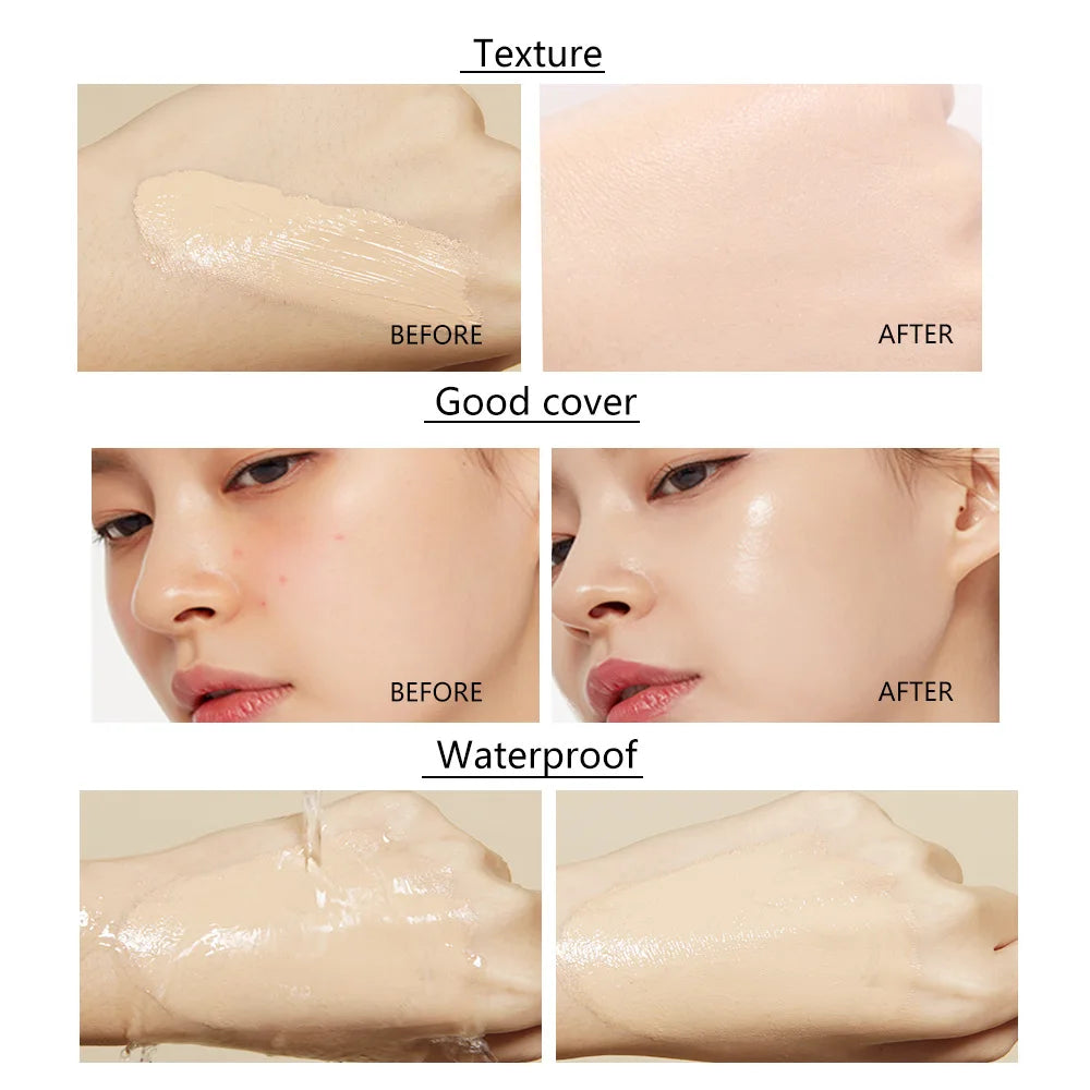 Liquid Foundation – Natural Coverage, Conceals Blemishes & Flaws Vervelle