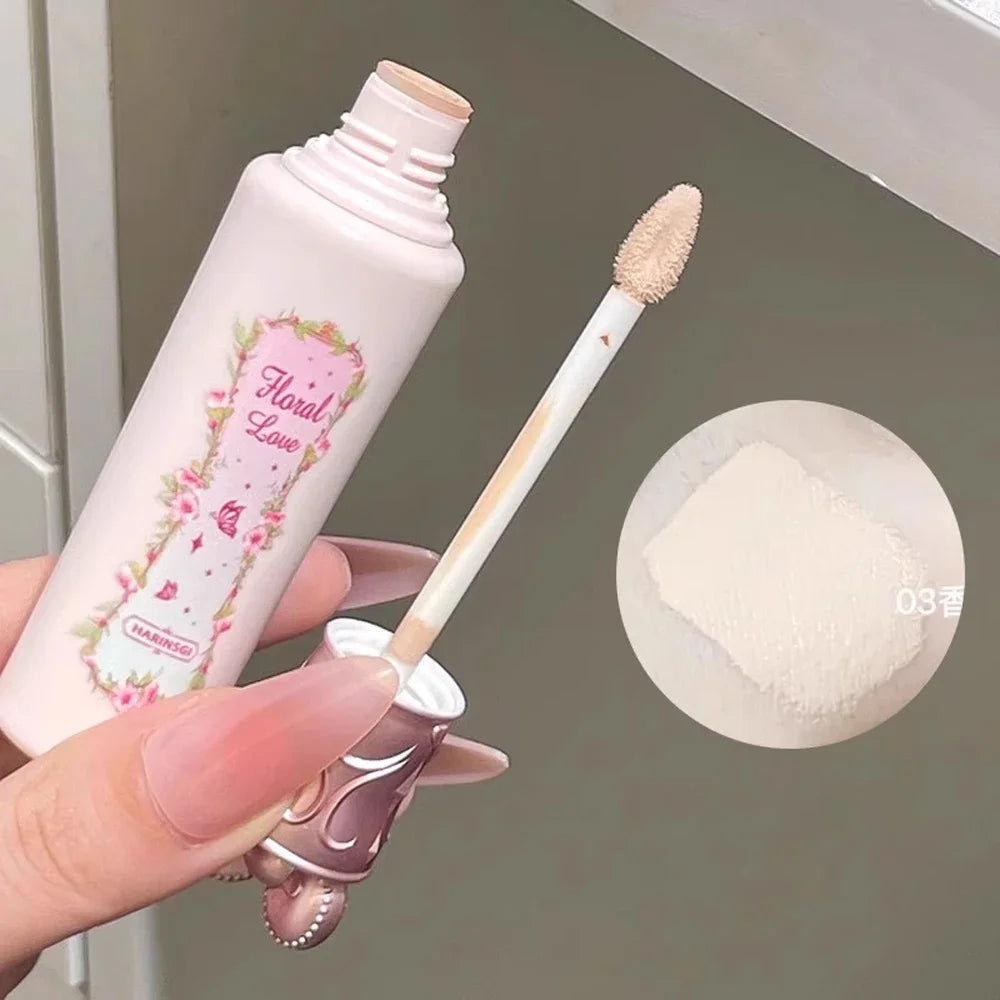 Pink Liquid Concealer Stick Moisturizing Waterproof Brightening Concealer Cream Lasting
