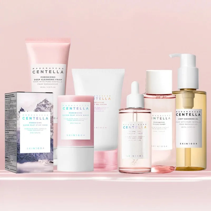 Skin1004 Centella Pink Salt Fresh Toner Ampoule Serum Pore Care Cleanser Light Gel Cream