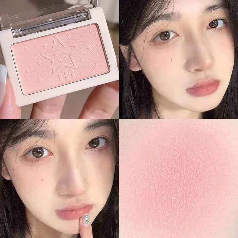 HISYI Peach Powder monochrome blush long-term durability Peach orange soft mist
