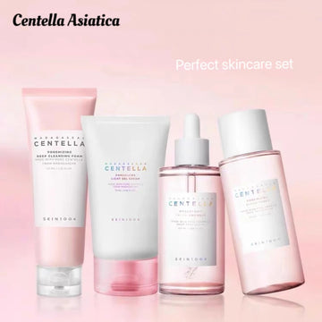 Korean Centella Original Products Pink Salt Fresh Ampoule Toner Facial Serum Cleanser and Moisturiser Cream Skincare Full Set