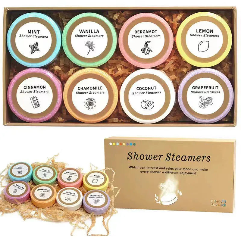 8PCS Bath Bomb Set - Spa Bubble Balls for Men & Women