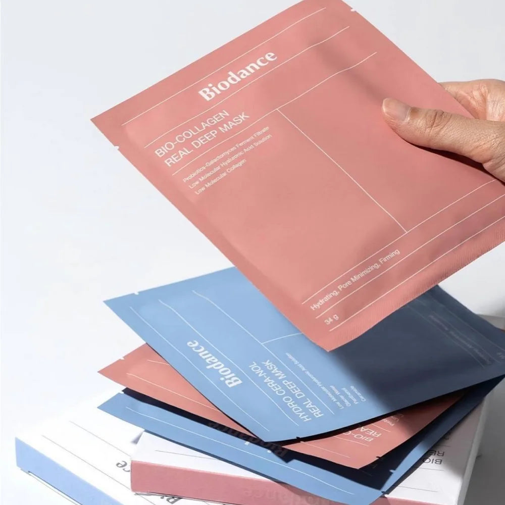 Korean Biodance Collagen Cotton Tablets Elastic Firming Pore Moisturizing Calming Low Stab Collagen Foam Cleanser Skin Care