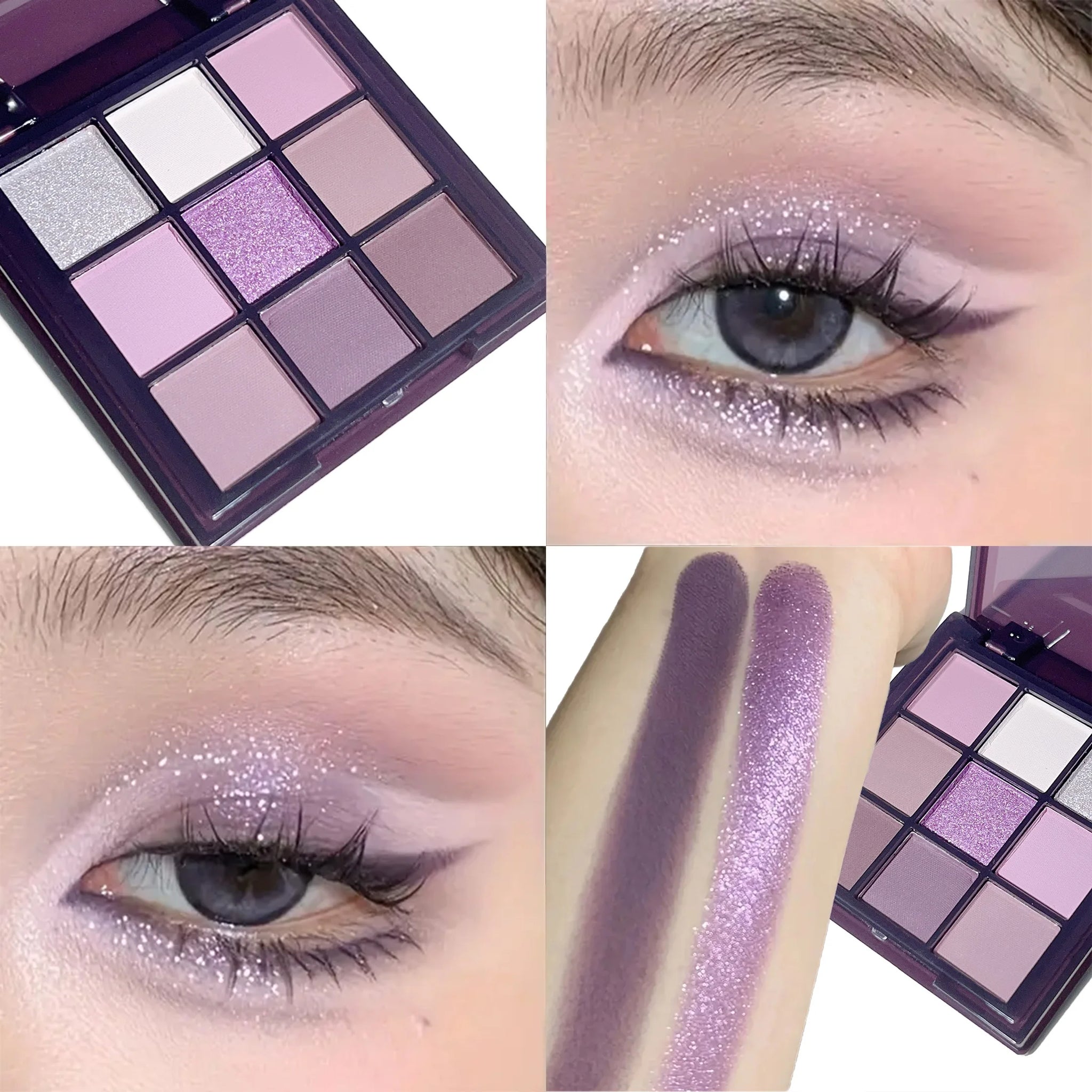 Purple Charm 9-Color Eyeshadow Palette Matte & Pearl