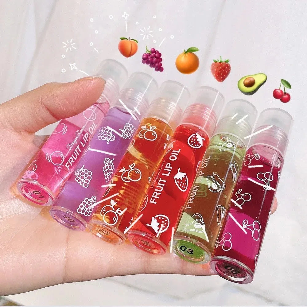 Hydrating Lip Oil Roller – Transparent Moisturizing Balm