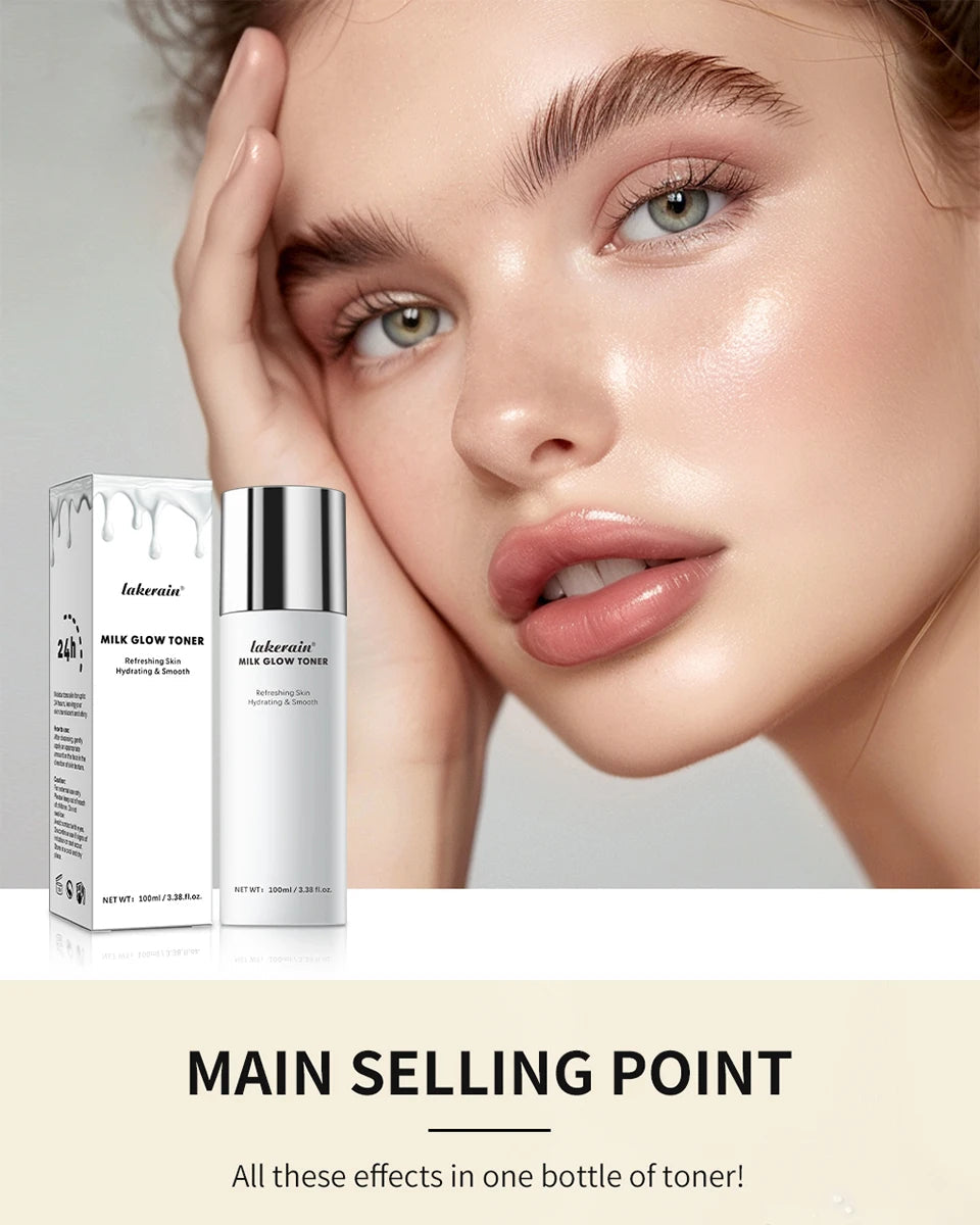 Milk Glow Toner Brightening Moisturizing Skin Care Vervelle