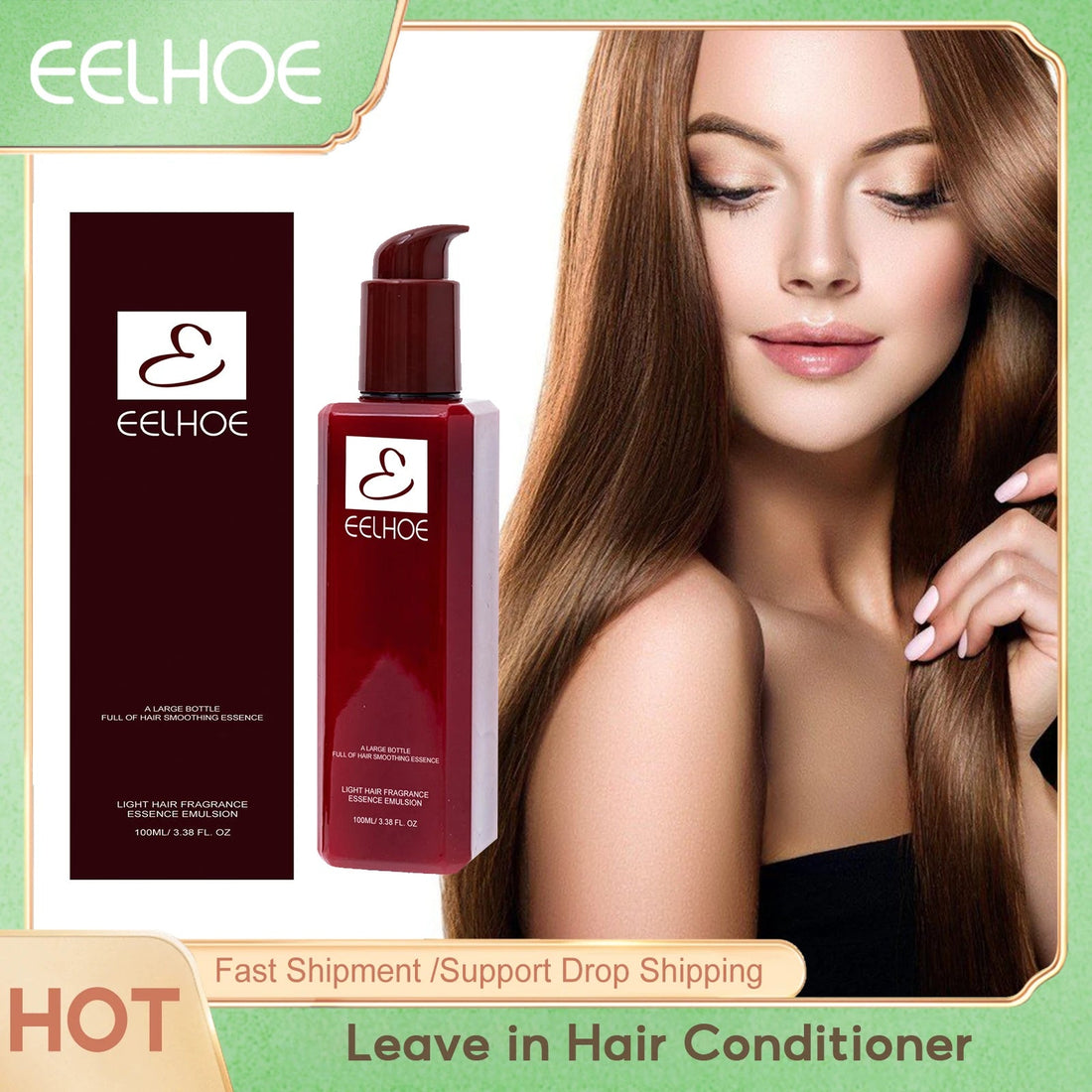 Smoothing Leave-In Hair Conditioner Cream for Damage Repair Vervelle