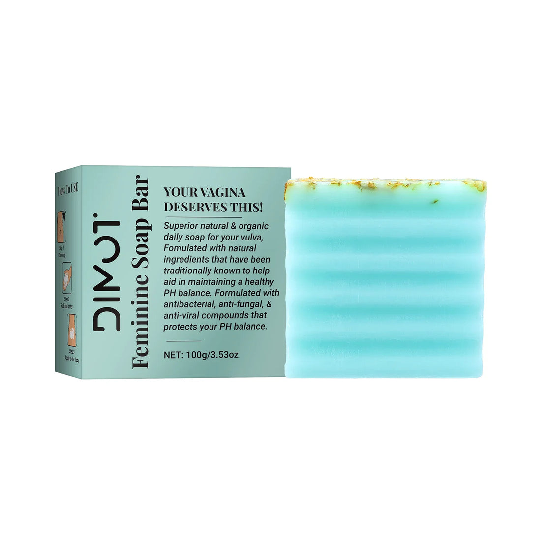 100g Natural Handmade Feminine Care Soap for pH Balance and Hydration