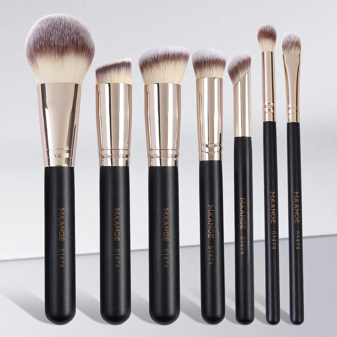 MAANGE 7pcs Makeup Brush Set for Foundation Blush Powder Vervelle