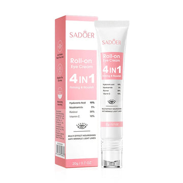 SADOER 4in1 Roll-on Moisturizing Eye Cream Anti Dark Circles Eyes Bags