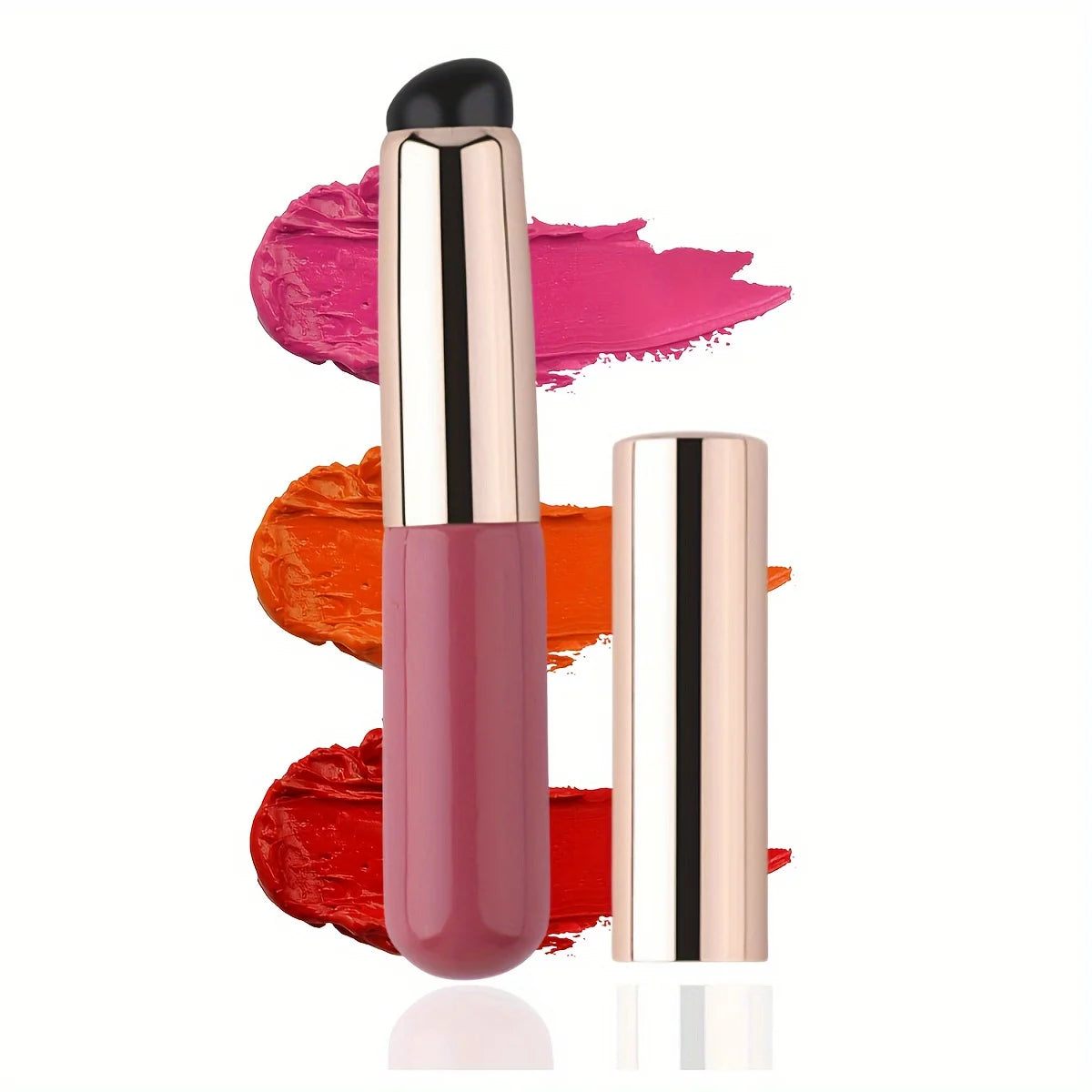 Portable Silicone Lip Brush with Cover