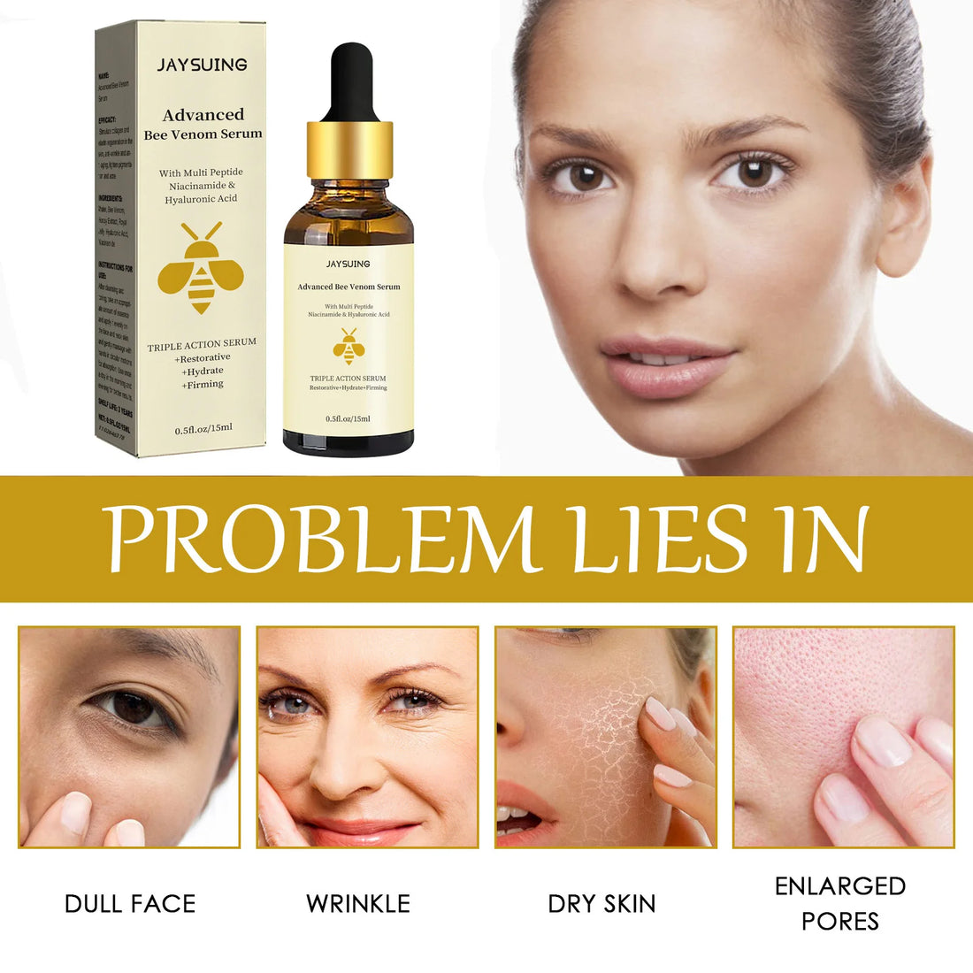 Bee Venom Anti-Wrinkle Essence – Anti-Aging & Hydrating Serum