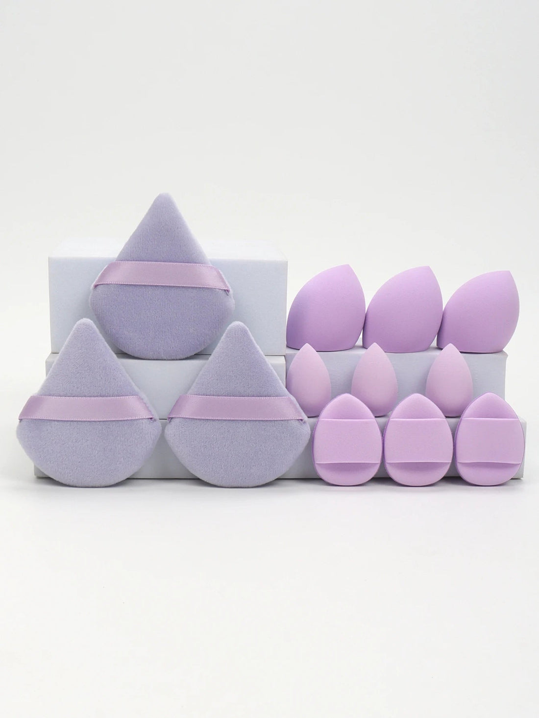12Pcs Makeup Sponge & Puff Set for Blending & Powder Vervelle