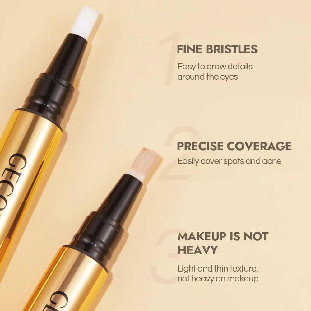 GECOMO Press Concealer Pen Long-Lasting Liquid Makeup