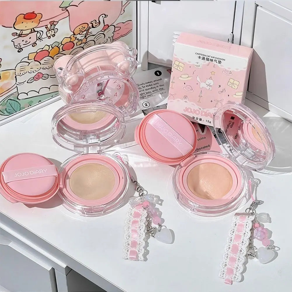 JOJO Diary Cat Air Cushion BB Cream – Oil Control & Brightening Concealer Vervelle