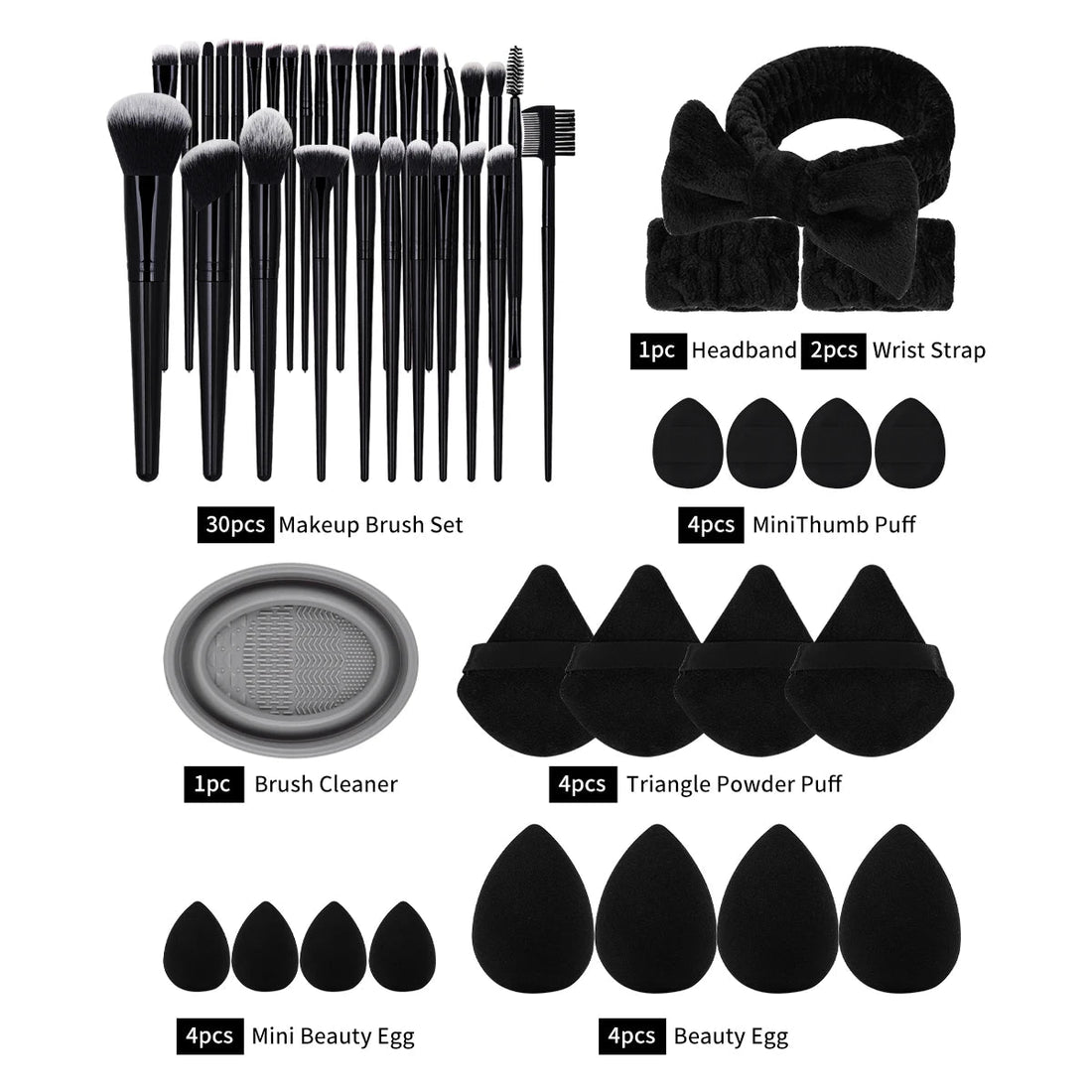 MAANGE Makeup Brush & Beauty Tool Set Vervelle