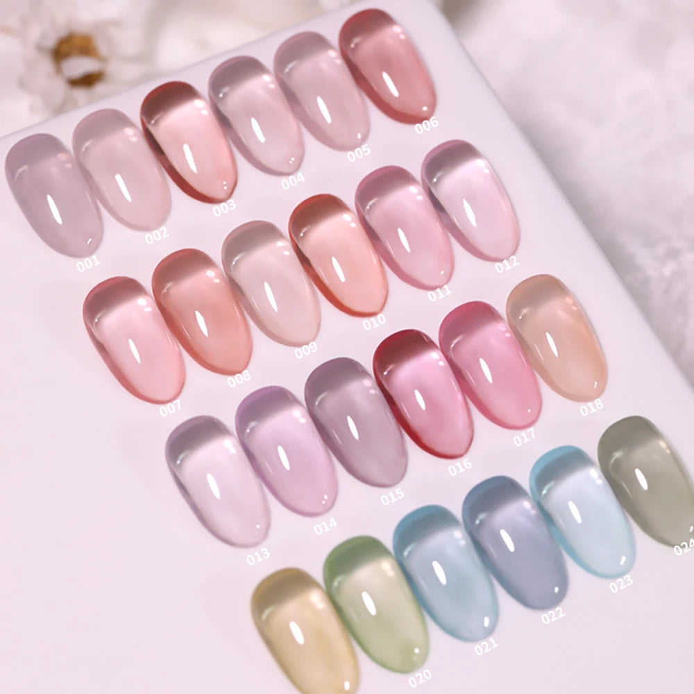 Vendeeni 24 Colors Jelly Gel Nail Polish Nude Pink 15ml